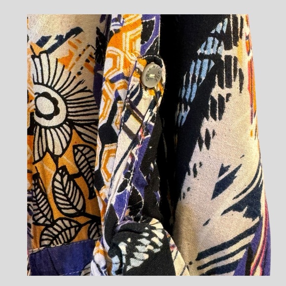 Orientique Women’s Abstract Open Front Cardigan Lightweight Layering Size XL - Picture 5 of 11